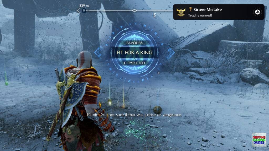 God Of War Ragnarok Grave Mistake Completed