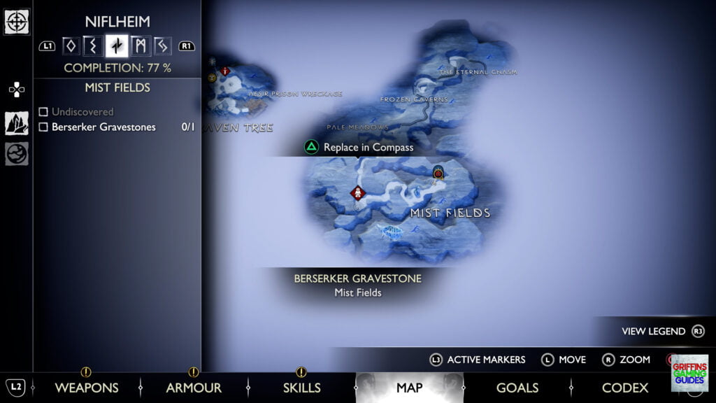 God Of War Ragnarok Grave Mistake Skjothendi The Unerring​ Map