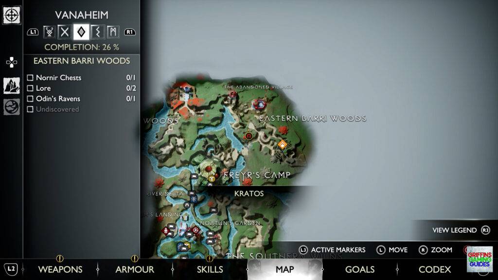 God Of War Ragnarok Odins Raven 38 Map