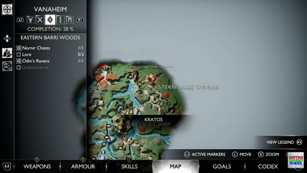 God Of War Ragnarok Odins Raven 39 Map