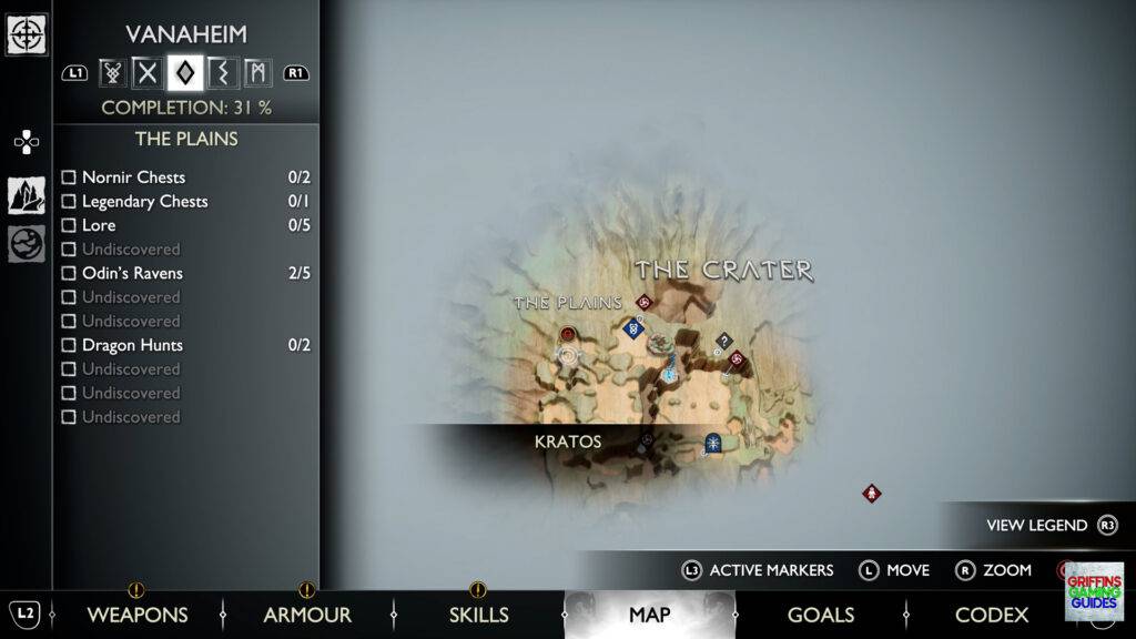 God Of War Ragnarok Odins Raven 42 Map