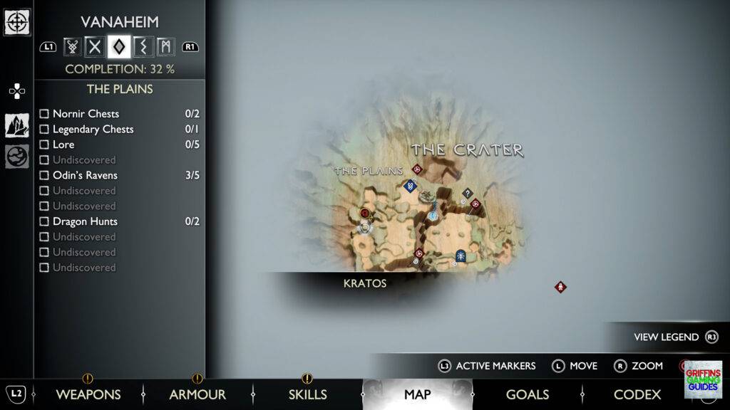 God Of War Ragnarok Odins Raven 43 Map