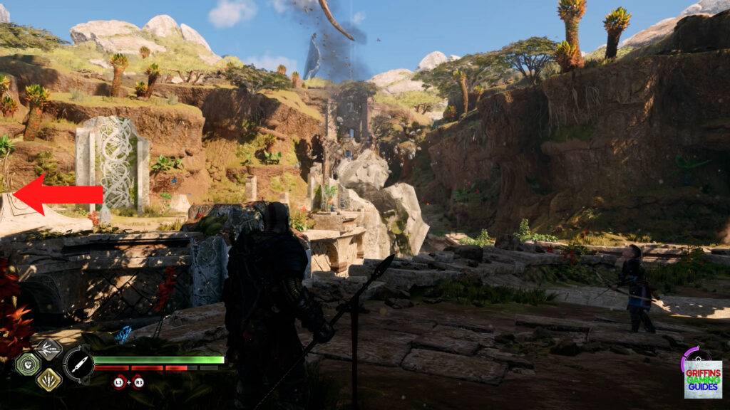 God Of War Ragnarok Odins Raven 46 Clear Pillar and go Left