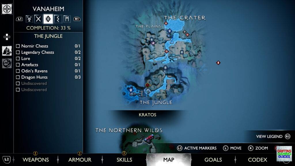 God Of War Ragnarok Odins Ravens 44 Map