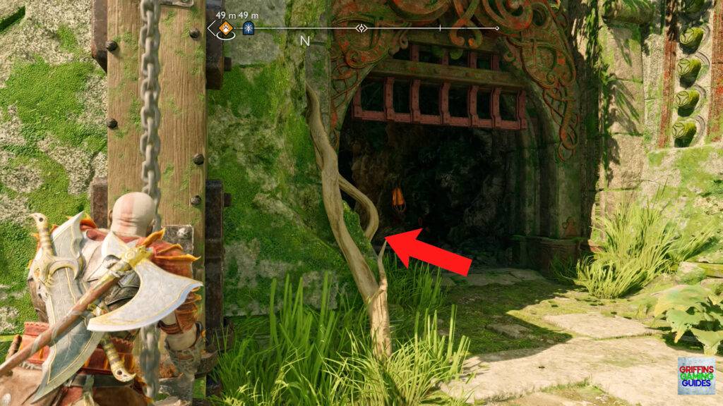 God Of War Ragnarok The Lost Pages Page 4 Open Gate and Head Through Passage