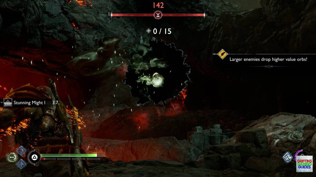 God Of War Ragnarok Trials By Fire Feed The Rift Throw Orbs at Rift