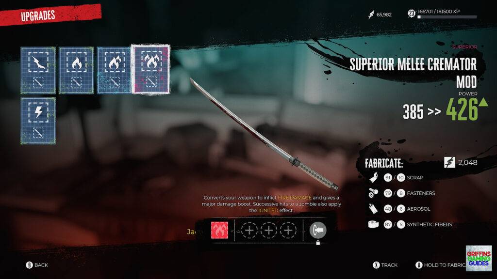 Dead Island 2 Survival Skills Mod Fabrication Choose Mod