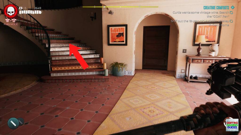 Dead Island 2 Creature Comforts Side Quest Guide Head Upstairs