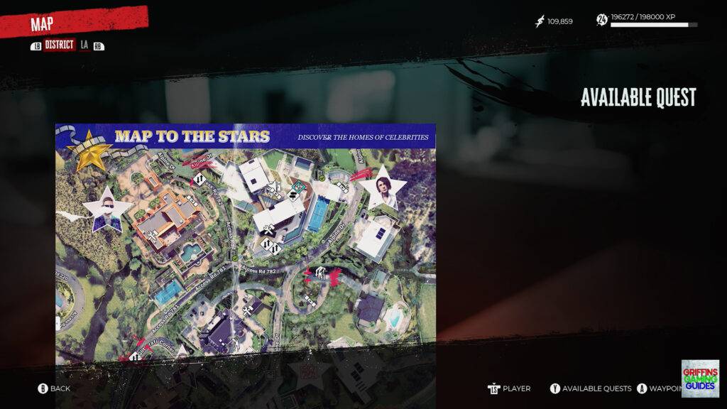 Dead Island 2 Creature Comforts Side Quest Guide Map