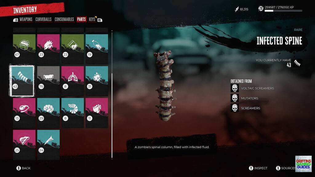 Dead Island 2 Gore Horse Infected Spine