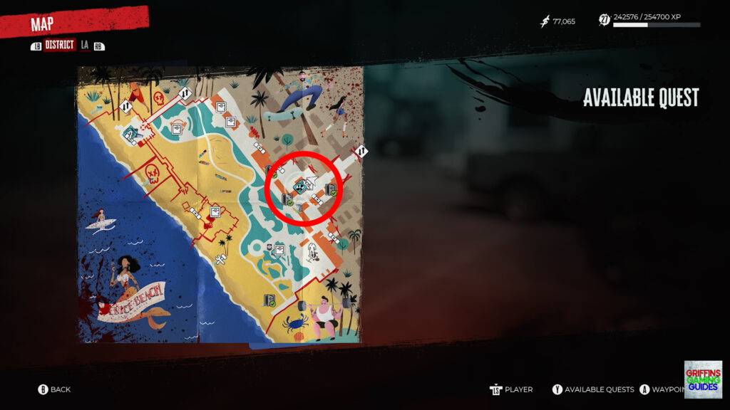 Dead Island 2 It Came From Monarch Studios Side Quest Guide Blue Crab Map