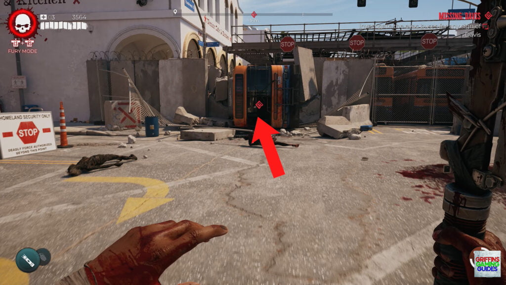 Dead Island 2 Missing Davis Lost And Found Quest Go Through Overturned Coach