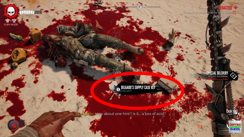 Dead Island 2 Redacted Lost And Found Quest Guide Collect Delgado's Supply Case Key