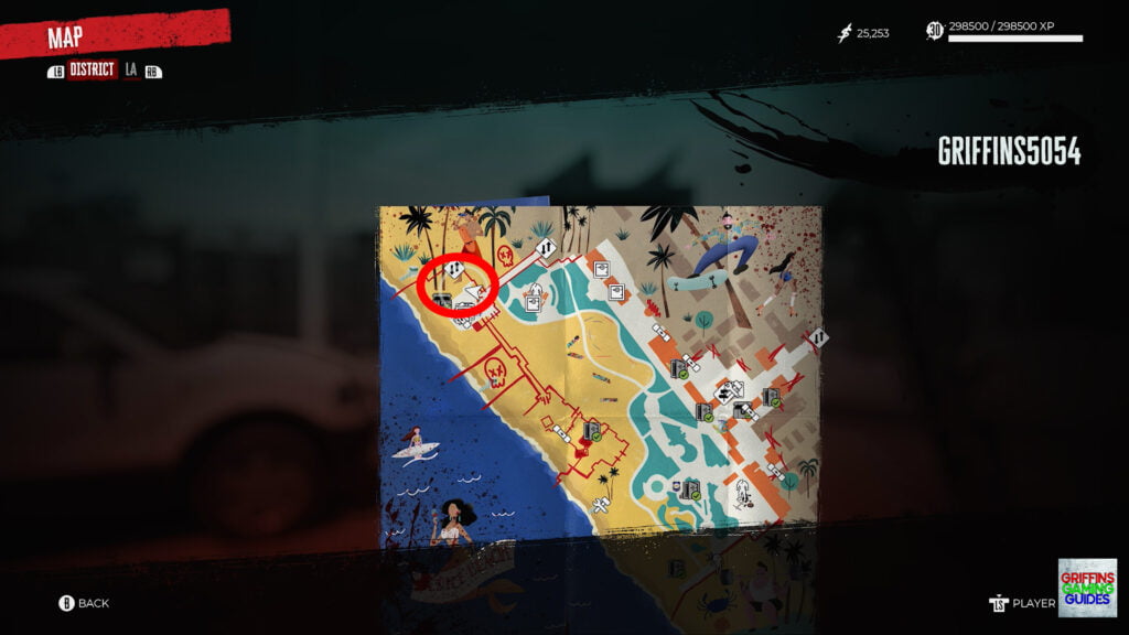 Dead Island 2 Redacted Lost And Found Quest Guide Go to Container 58 in front of Lifeguard Tower
