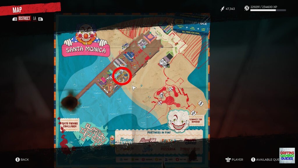 Dead Island 2 A Hero's Journey Side Quest Guide Map