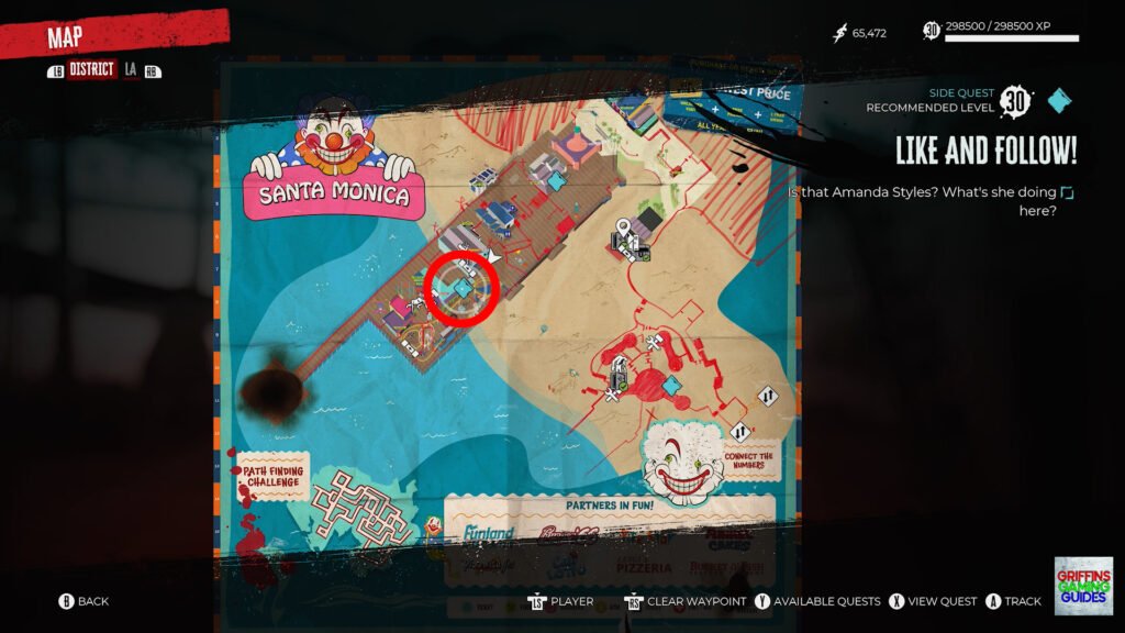 Dead Island 2 Like And Follow Side Quest Guide Map