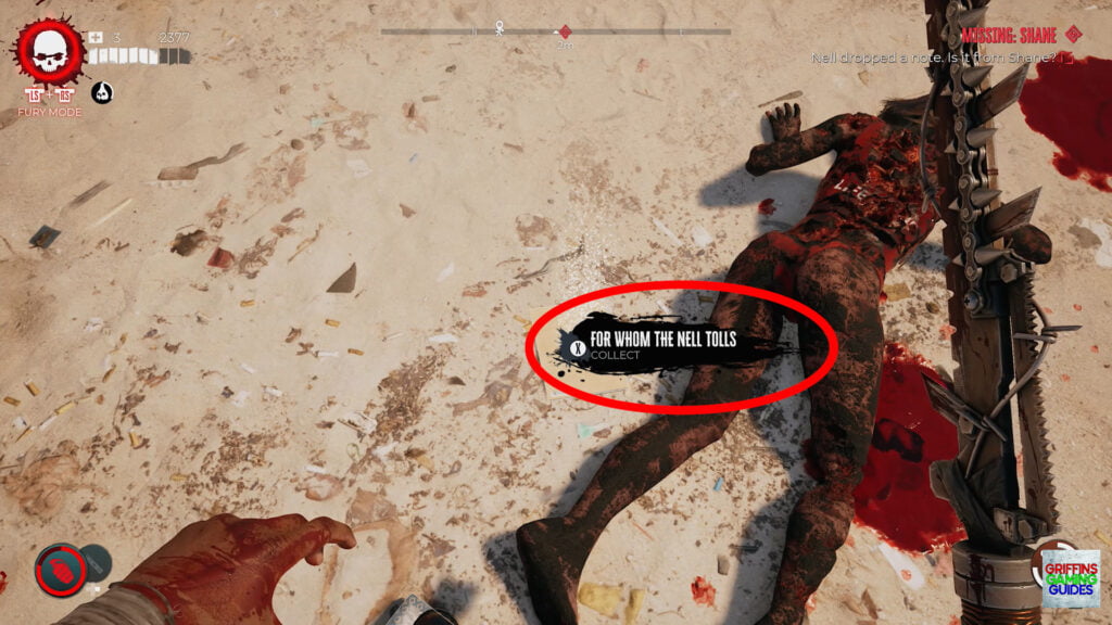 Dead Island 2 Missing Shane Lost And Found Quest Collect For Whom The Nell Tolls Note