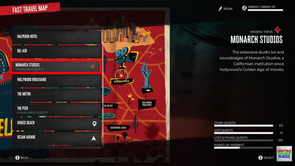 Dead Island 2 Missing Steve Lost And Found Quest Guide Fast Travel to Monarch Studios