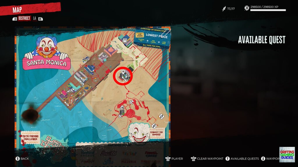 Dead Island 2 Red Tide Side Quest Guide Map