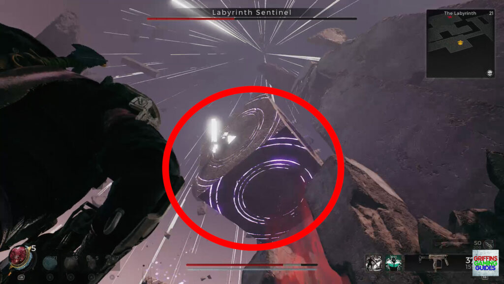 Remnant 2 Labyrinth Sentinel Boss Guide Shoot Block Above You