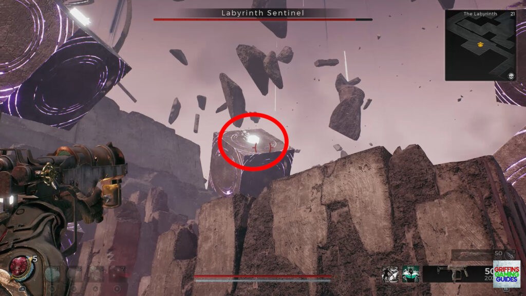 Remnant 2 Labyrinth Sentinel Boss Guide Shoot White Dots