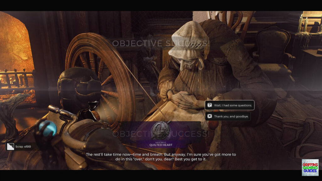 Remnant 2 Quilted Heart Relic Acquired