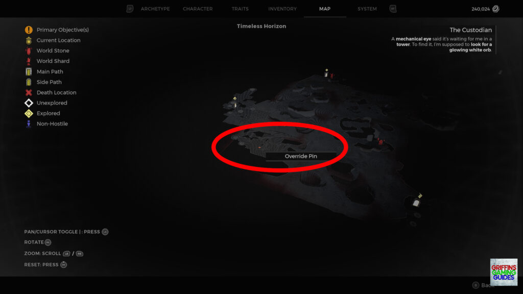 Remnant 2 Sha'Hala Spectral Guardian of N'Erud Boss Guide Override Pin
