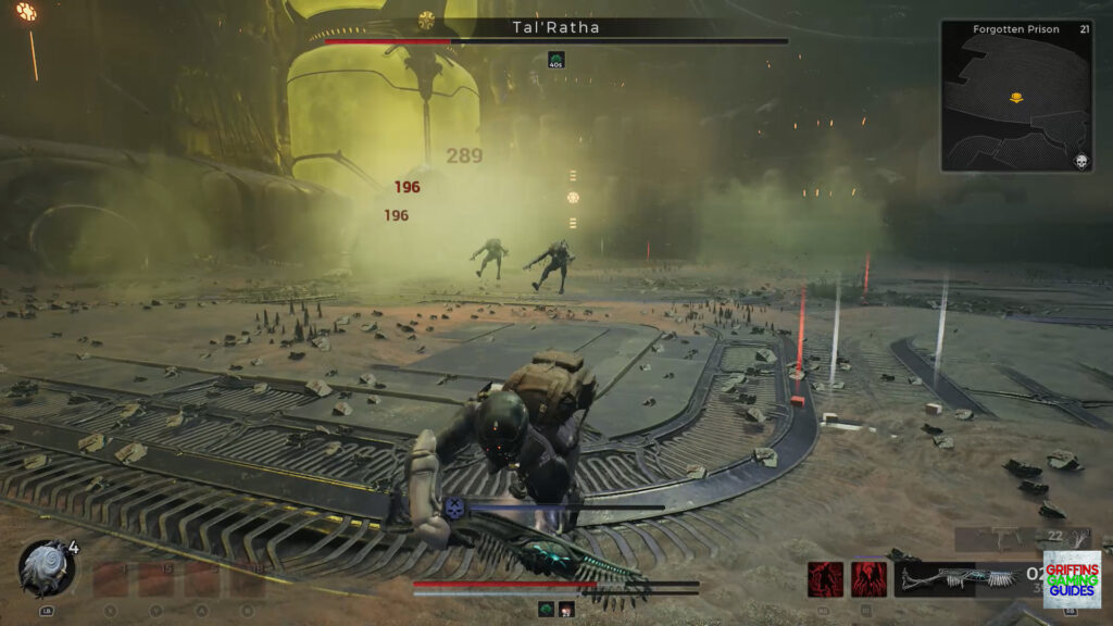 Remnant 2 Tal Ratha Boss Guide Roll Away from Vacuum attack