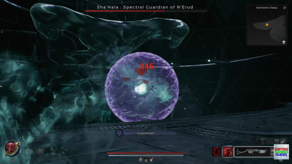 Sha'Hala Spectral Guardian of N'Erud Boss Guide Fire at Core