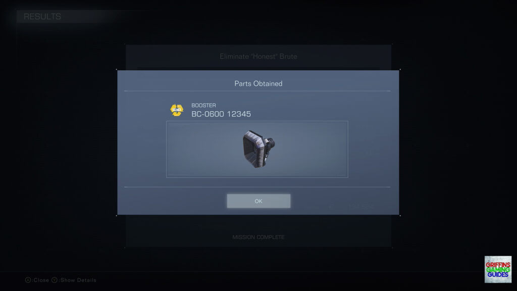 Armored Core IV Fires Of Rubicon Booster Parts Guide BC-0600 12345 Booster