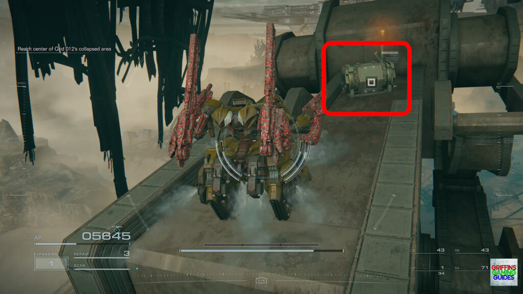 Armored Core IV Fires Of Rubicon Booster Parts Guide BC-0600 12345 Booster Container