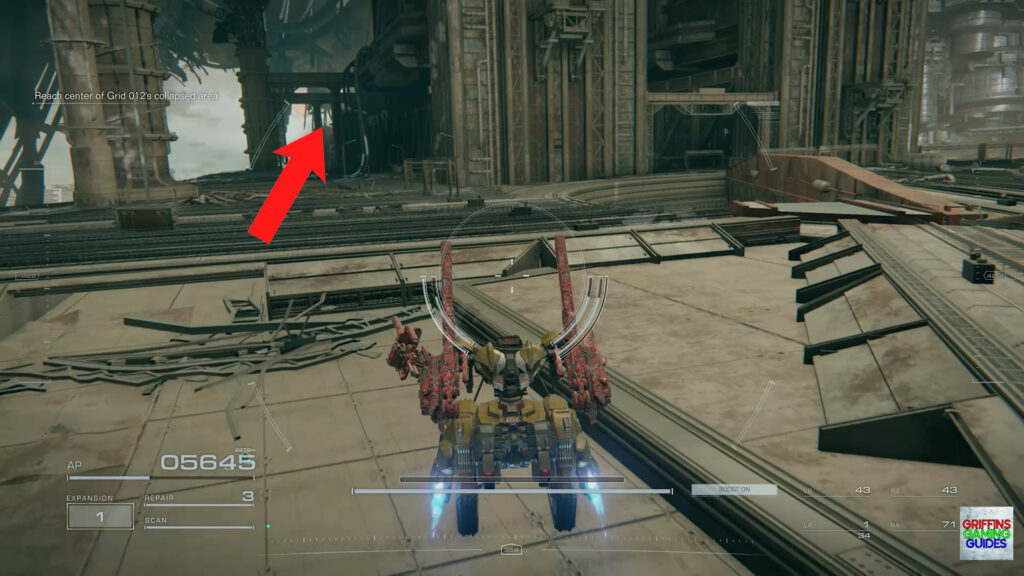 Armored Core IV Fires Of Rubicon Booster Parts Guide BC-0600 12345 Booster Head Down Passageway