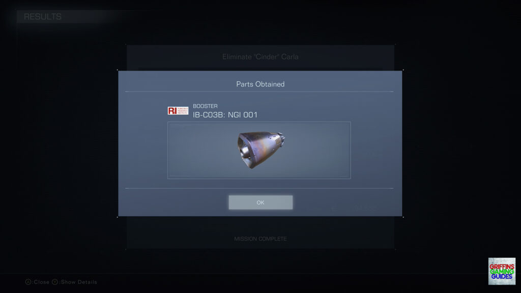 Armored Core VI Fires Of Rubicon Booster Parts Guide IB-C03B NGI 001 Booster