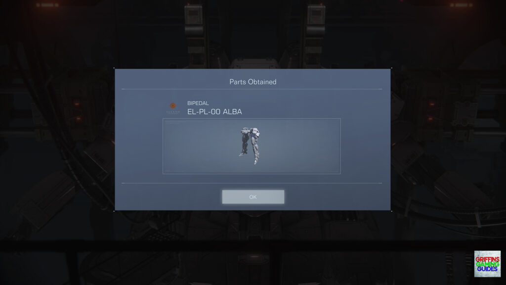 Armored Core VI Fires Of Rubicon EL-PL-00 Alba Bipedal Legs