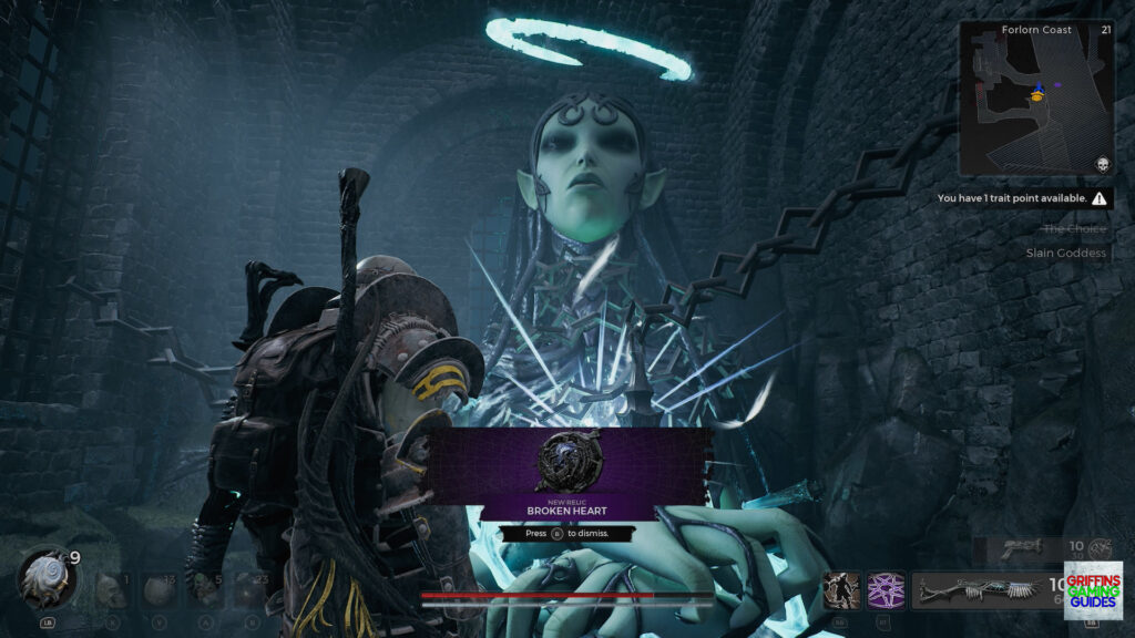 Remnant 2 The Awakened King DLC Broken Heart Relic Received