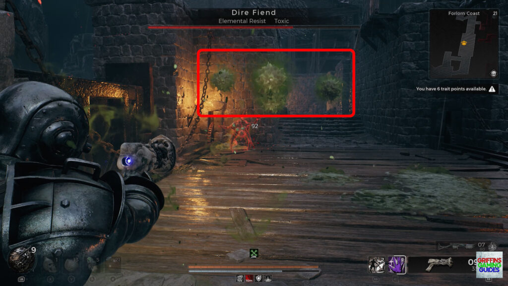 Remnant 2 The Awakened King DLC Dire Fiend Aberration Guide Avoid Gas Blobs