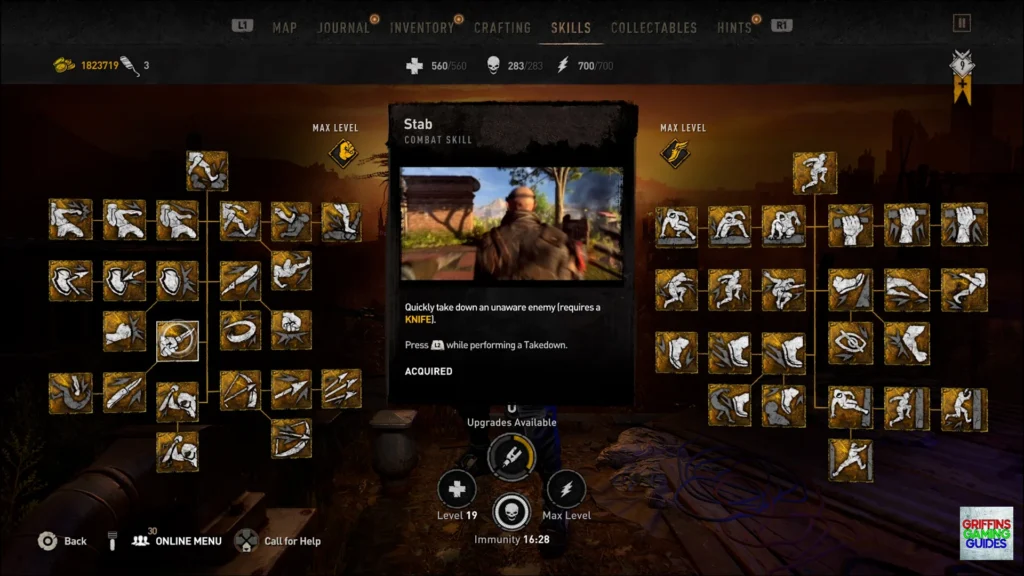 Dying Light 2 You're Going Down trophy Stab