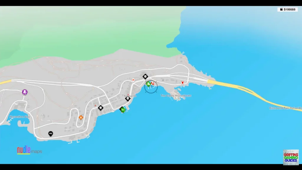 Watch Dogs 2 Bad Boys trophy Marin Docks Location