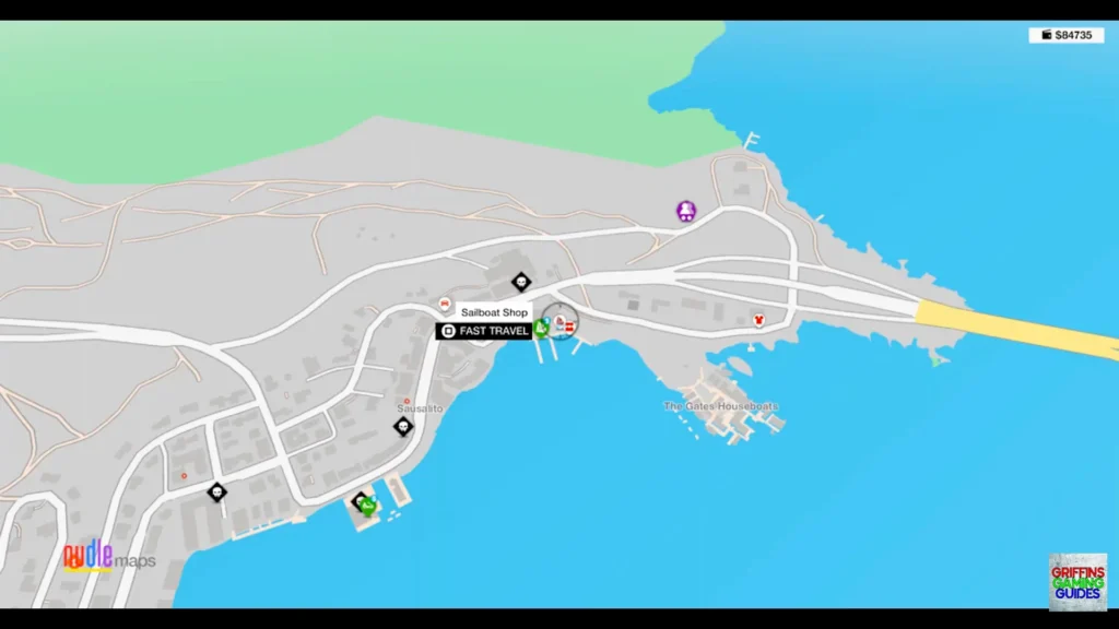 Watch Dogs 2 Earn Your Sea Legs trophy sailboat shop map