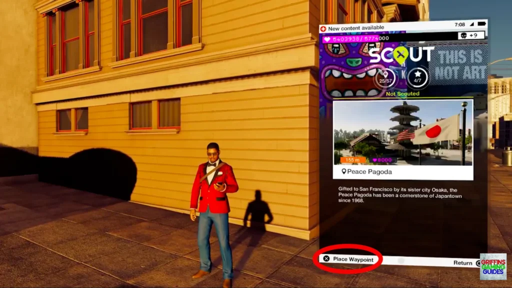 Watchdogs 2 Got the Shutterbug trophy Place Waypoint
