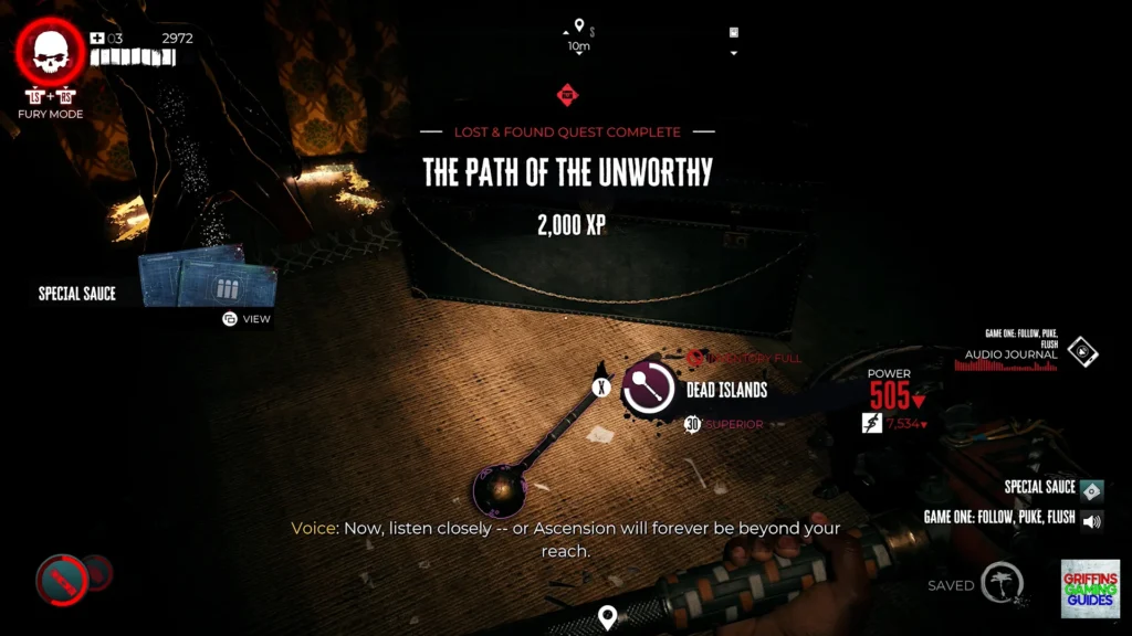 Dead Island 2 Haus DLC The Path of the Unworthy Lost and Found quest Completed