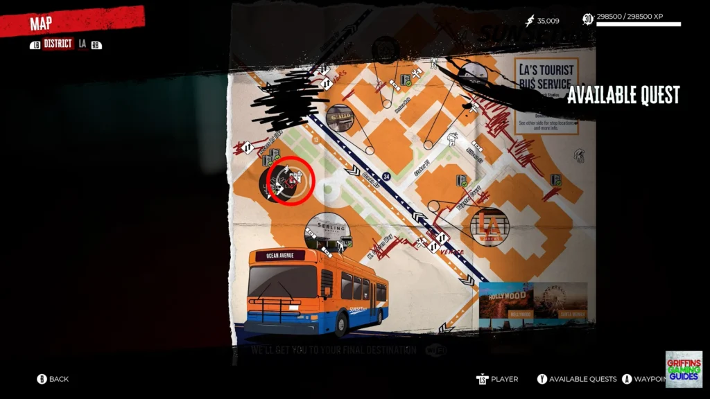Dead Island 2 Missing Zahra Lost and Found Quest Map