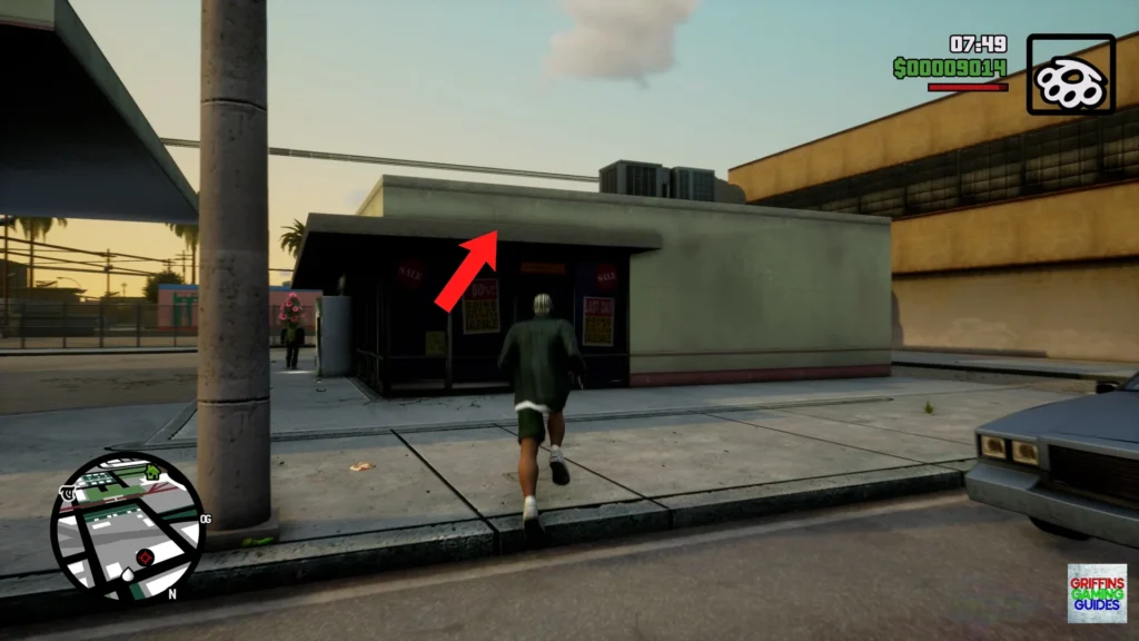 Grand Theft Auto San Andreas Ball Spray Tags Tag 31 Mantle Up the Ledge