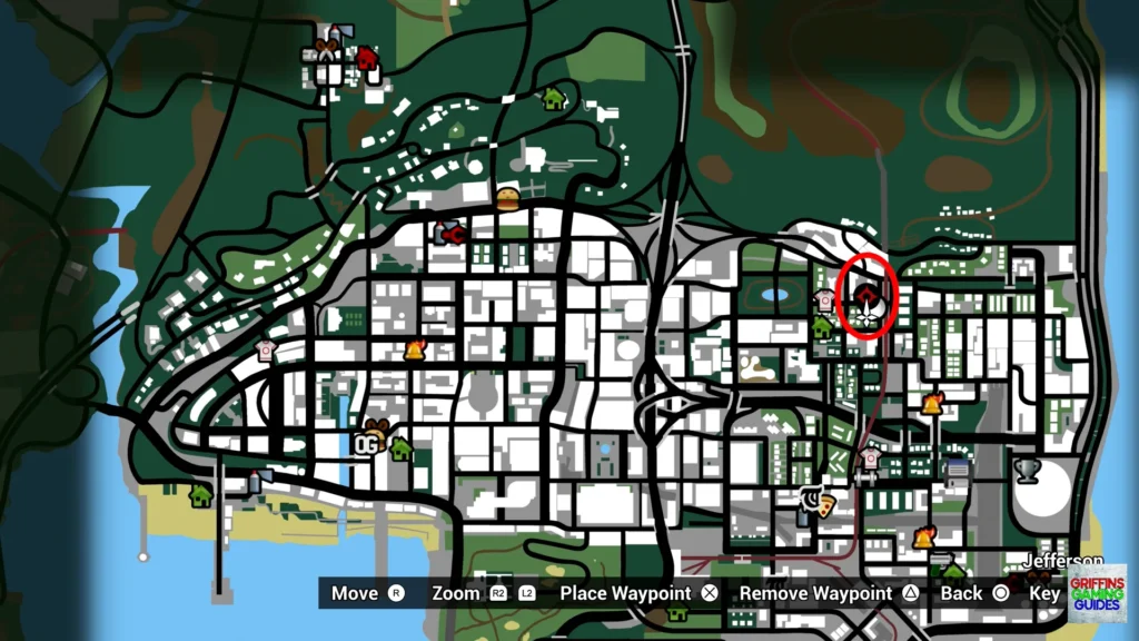 Grand Theft Auto San Andreas Balla Spray Tags Tag 17 map