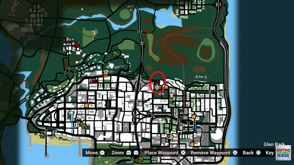 Grand Theft Auto San Andreas Balla Spray Tags Tag 23 Map