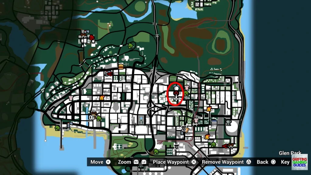 Grand Theft Auto San Andreas Balla Spray Tags Tag 25 map