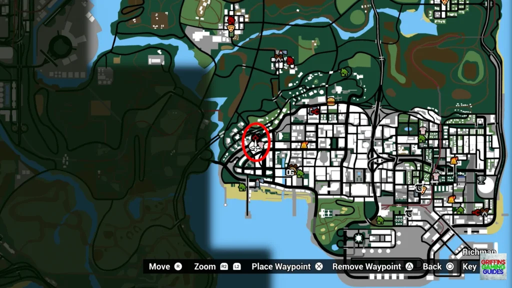 Grand Theft Auto San Andreas Balla Spray Tags Tag 59 map