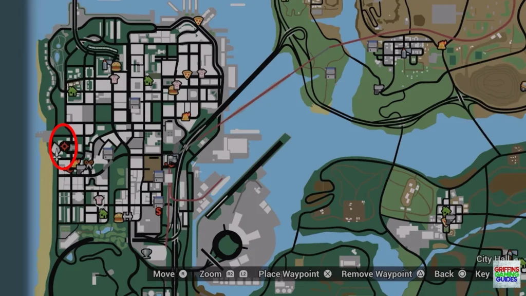 Grand Theft Auto San Andreas Snapshot 17 map