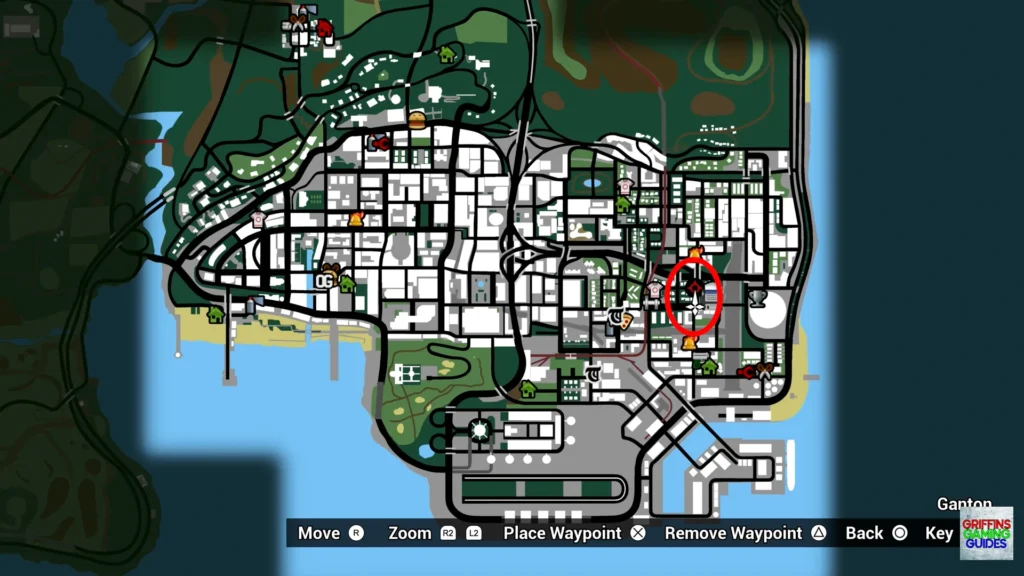 Grand Theft Auto San Andreas Spray Tag Tag 7 map