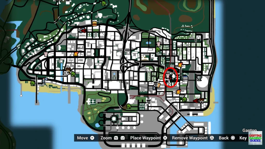 Grand Theft Auto San Andreas Spray Tag Tag 8 map